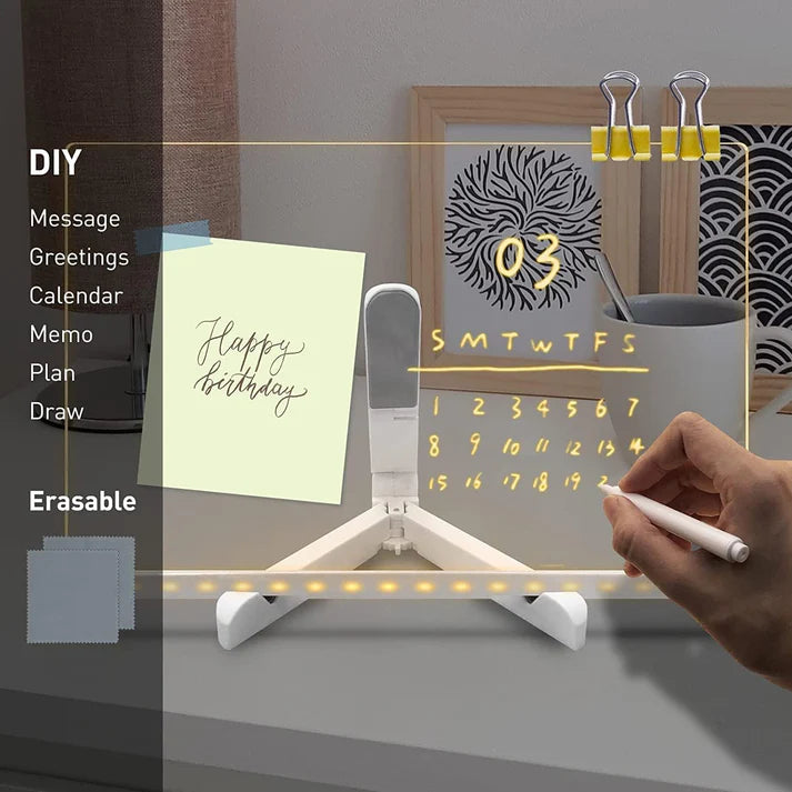 3D Acrylic Writing Pad with Color Markers